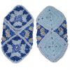 Häkel-Pantoffel "Himmelblau" – Bild 3